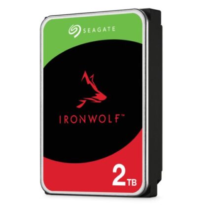 01042024660b37e180c3c Seagate 3.5", 2TB, SATA3, IronWolf NAS Hard Drive, 5400RPM, 256MB Cache, 8 Drive Bays Supported, OEM - Black Antler