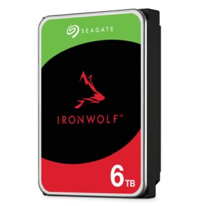 01042024660b38009bca7 Seagate 3.5", 6TB, SATA3, IronWolf NAS Hard Drive, 5400RPM, 256MB Cache, 8 Drive Bays Supported, OEM - Black Antler