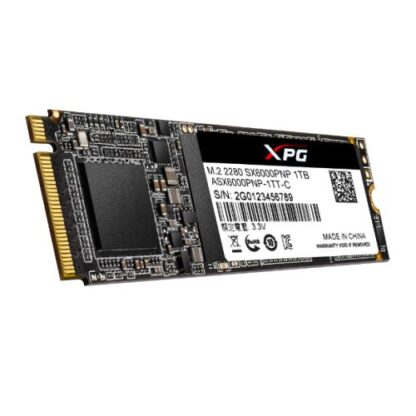 01042024660b382765f99 ADATA 1TB XPG SX6000 PRO M.2 NVMe SSD, M.2 2280, PCIe, 3D NAND, R/W 2100/1500 MB/s, 250K/240K IOPS - Black Antler