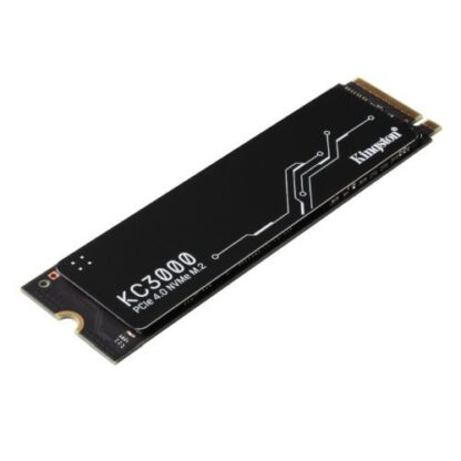 01042024660b391065a50 Kingston 1TB KC3000 M.2 NVMe SSD, M.2 2280, PCIe4, 3D TLC NAND, R/W 7000/6000 MB/s, 900K/1M IOPS, Aluminium Heatspreader - Black Antler