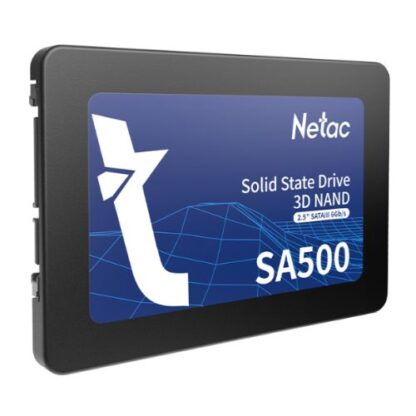 01042024660b3a3b0f350 Netac 512GB SA500 SSD, 2.5", SATA3, 3D NAND, R/W 520/450 MB/s, 7mm - Black Antler