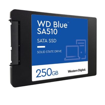 01042024660b3b6444520 WD 250GB Blue SA510 G3 SSD, 2.5", SATA3, R/W 555/440 MB/s, 80K/78K IOPS, 7mm - Black Antler