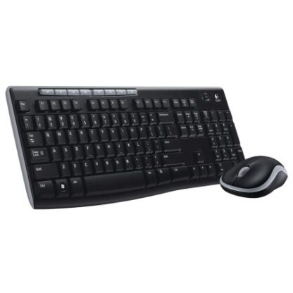 01042024660b3c8ec8048 Logitech MK270 Wireless Keyboard and Mouse Desktop Kit, USB, Spill Resistant - Black Antler