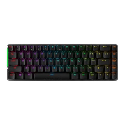01042024660b3c936994a Asus ROG FALCHION Compact 65% Mechanical RGB Gaming Keyboard, Wireless/USB, Cherry MX Red Switches, Per-key RGB Lighting, Touch Panel, 450-hour Battery Life - Black Antler