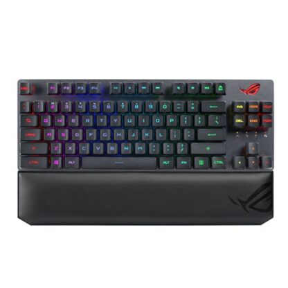 01042024660b3d21ba6ad Asus ROG Strix SCOPE RX PBT TKL Wireless Mechanical RGB Gaming Keyboard, ROG RX Red Switches, PBT Keycaps, Stealth Key, Quick-Toggle, Magnetic Wrist Rest - Black Antler