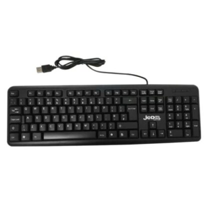 01042024660b3d256d43c Jedel K11 Wired Keyboard, USB, Low Profile, Spill Resistant, Quiet Keys - Black Antler