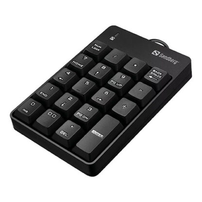 01042024660b3d2689b5e Sandberg Wired Numeric Keypad, 1.5 Meter Cable, USB, 5 Year Warranty - Black Antler