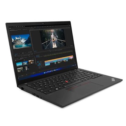 01042024660b3dbd4517b Lenovo ThinkPad T14 Gen3 Laptop, 14" FHD IPS, i5-1235U, 8GB, 256GB SSD, 1080p Webcam, Backlit KB, USB4, Windows 11 Pro - Black Antler