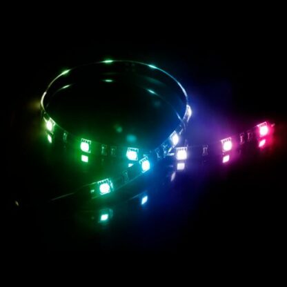 01042024660b3df875551 Akasa Vegas MB RGB LED Light Strip, 50cm, 12V, Molex 4 Pin, Magnetic Backing, Aura Sync Compatible - Black Antler
