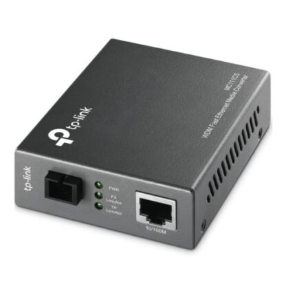 01042024660b3dfb89b1e TP-LINK (MC111CS) Single-Mode SC Fiber WDM Media Converter, up to 20km, TX:1550nm, RX:1310nm - Black Antler