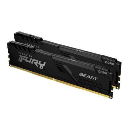 01042024660b3f230d86b Kingston Fury Beast 16GB Kit (2 x 8GB), DDR4, 2666MHz (PC4-21400), CL16, XMP, DIMM Memory - Black Antler