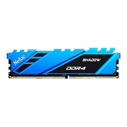01042024660b3f71a8160 Netac Shadow Blue, 8GB, DDR4, 3200MHz (PC4-25600), CL16, DIMM Memory - Black Antler