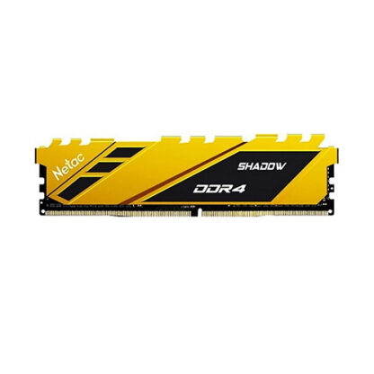 01042024660b3f739c77b Netac Shadow Yellow, 16GB, DDR4, 3200MHz (PC4-25600), CL16, DIMM Memory - Black Antler