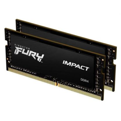 01042024660b3fad0d0ce Kingston Fury Impact 32GB Kit (2 x 16GB), DDR4, 3200MHz (PC4-25600), CL20, SODIMM Memory - Black Antler