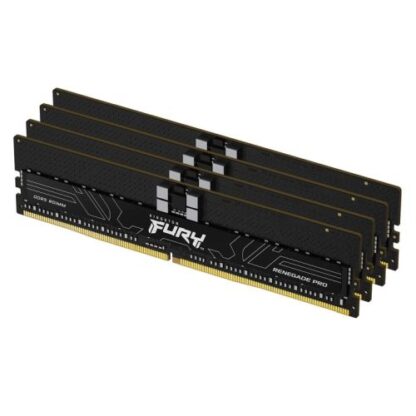 01042024660b3fb0d15cb Kingston Fury Renegade Pro EXPO 128GB Kit (4 x 32GB), DDR5, 5600MT/s, CL28, 1.35V, Overclockable, ECC, AMD EXPO, RDIMM Server-Class Memory - Black Antler