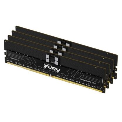01042024660b4005843f0 Kingston Fury Renegade Pro EXPO 128GB Kit (4 x 32GB), DDR5, 6400MT/s, CL32, 1.4V, Overclockable, ECC, AMD EXPO, RDIMM Server-Class Memory - Black Antler