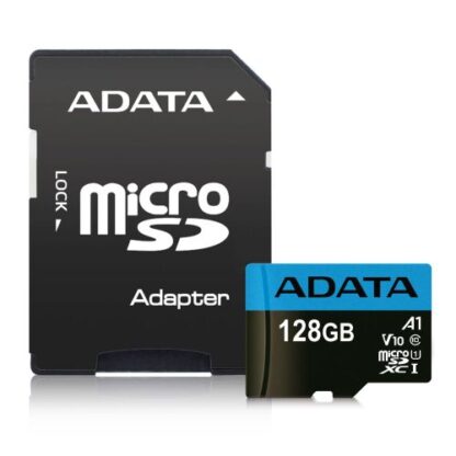 01042024660b400ee0079 ADATA 128GB Premier Micro SDXC Card with SD Adapter, UHS-I Class 10 with A1 App Performance - Black Antler
