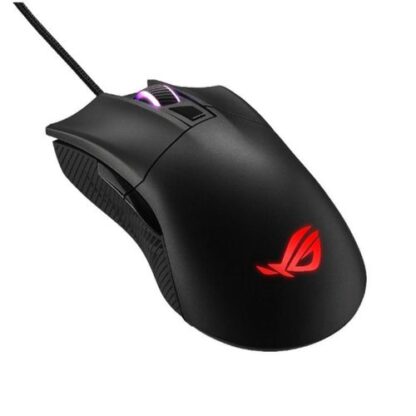 01042024660b402c37ade Asus ROG Gladius II Core Gaming Mouse, 200-6200 DPI, Lightweight, Ergonomic, RGB Lighting - Black Antler