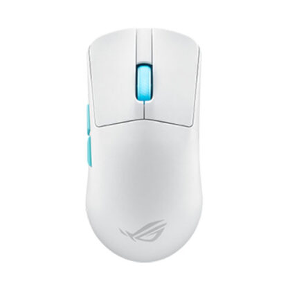 01042024660b402fd88af Asus ROG Harpe Ace Aim Lab Edition Gaming Mouse, Wireless/Bluetooth/USB, Synergistic Software, RGB, Mouse Grip Tape, White - Black Antler