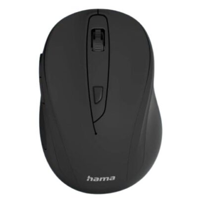 01042024660b40a7c27c4 Hama MC-400 V2 Compact Wireless Optical Mouse, 6 Buttons, 800-1600 DPI, Black - Black Antler