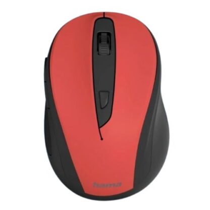 01042024660b40a885e8c Hama MC-400 V2 Compact Wireless Optical Mouse, 6 Buttons, 800-1600 DPI, Black/Red - Black Antler