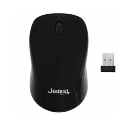 01042024660b40acb6c7d Jedel W920 Wireless Optical Mouse, 1600 DPI, Nano USB, 3 Buttons, Black - Black Antler