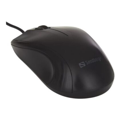 01042024660b40b01dc73 Sandberg (631-01) USB Mouse, 1200 DPI, 3 Buttons, Black, 5 Year Warranty - Black Antler