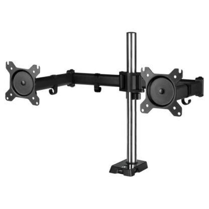 01042024660b40dad6664 Arctic Z2 (Gen 3) Dual Monitor Arm with 4-Port USB 2.0 Hub, Up to 34" Monitors / 29" Ultrawide, 180° Swivel, 360° Rotation - Black Antler