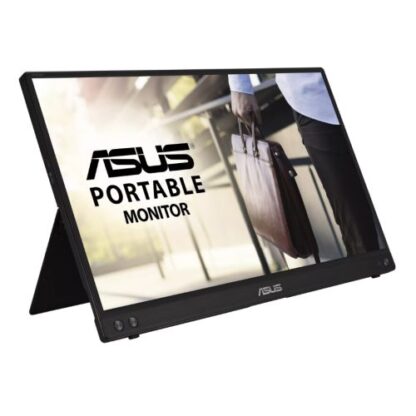 01042024660b41093acdc Asus 15.6" Portable IPS Monitor (ZenScreen MB16ACV), 1920 x 1080, USB-C (USB-A adapter), USB-powered, Auto-rotatable, Antibacterial, Smart Stand & Sleeve inc. - Black Antler