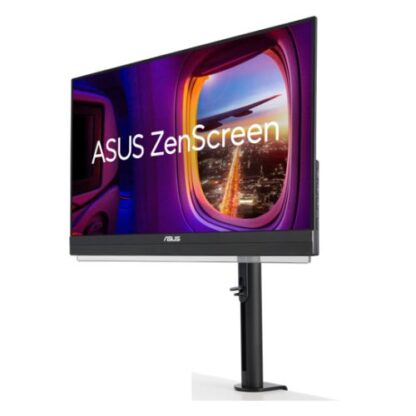 01042024660b410a7163b Asus 21.5" Portable IPS Monitor (ZenScreen MB229CF), 1920 x 1080, USB-C PD 60W, Speakers, Kickstand, C-Clamp, Partition Hook, Subwoofer - Black Antler