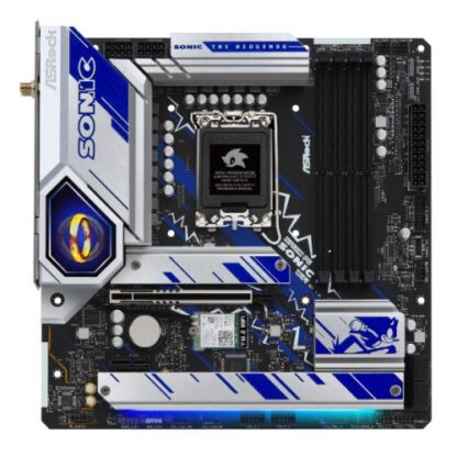 01042024660b42eae66f4 Asrock B760M PG SONIC WIFI, Intel B760, 1700, Micro ATX, 4 DDR5, HDMI, DP, eDP, Wi-Fi 6E, 2.5G LAN, PCIe5, 3x M.2, RGB, Animated Sonic Ring - Black Antler