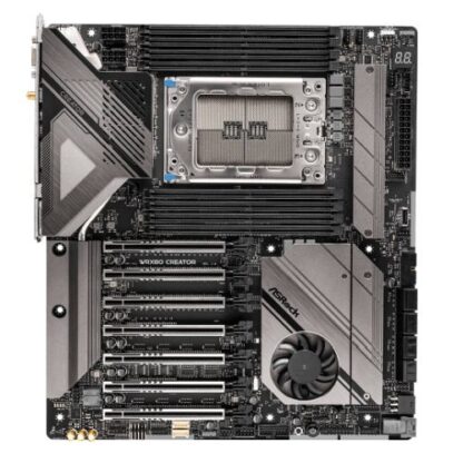 01042024660b439124543 Asrock WRX80 CREATOR R2.0, AMD WRX80, sWRX8, EATX, 8 DDR4, Wi-Fi 6E, Thunderbolt 4, Dual 10G LAN & IPMI, 2x M.2 - Black Antler