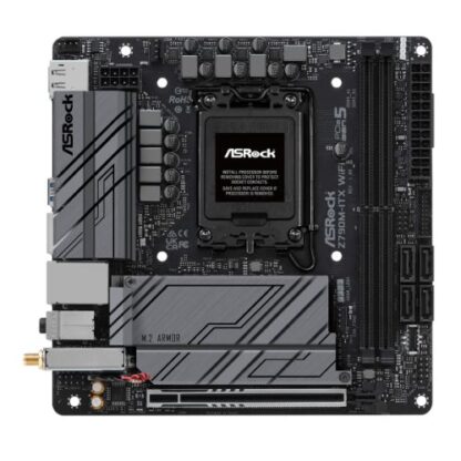 01042024660b43ac244f0 Asrock Z790M-ITX WIFI, Intel Z790, 1700, Mini ITX, 2 DDR5, HDMI, DP, eDP, Wi-Fi 6E, 2.5G & GB LAN, PCIe5, 2x M.2 - Black Antler