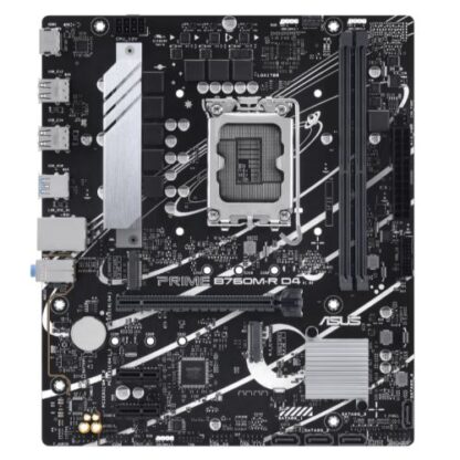 01042024660b4415a2084 Asus PRIME B760M-R D4, Intel B760, 1700, Micro ATX, 2 DDR4, HDMI, 2.5G LAN, PCIe4, 2x M.2 - Black Antler