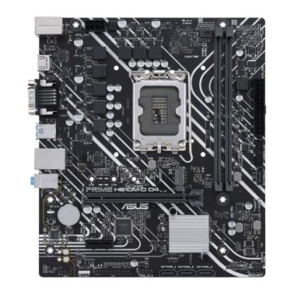 01042024660b4455d6372 Asus PRIME H610M-D D4, Intel H610, 1700, Micro ATX, 2 DDR4, VGA, HDMI, PCIe4, 1x M.2 - Black Antler