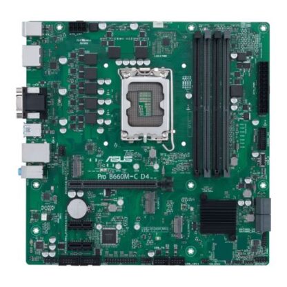 01042024660b445f82c5b Asus PRO B660M-C D4-CSM - Corporate Stable Model, Intel B660, 1700, Micro ATX, 4 DDR4, VGA, HDMI, 2 DP, PCIe4, 2x M.2 - Black Antler