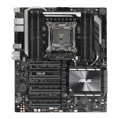 01042024660b453e482cd Asus WS C422 SAGE/10G, Workstation, Intel C422, 2066, CEB, SLI/XFire, Dual 10G LAN, VRM Heatsink, M.2 - Black Antler