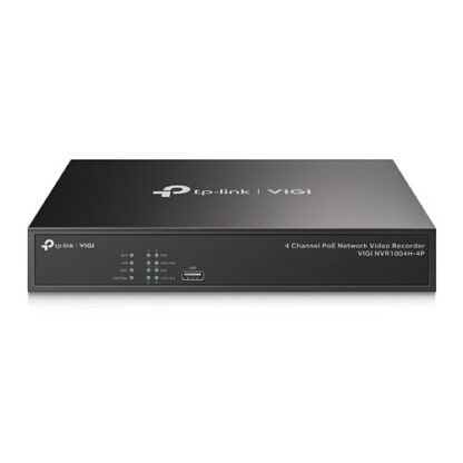01042024660b45bb6cc74 TP-LINK (VIGI NVR1004H-4P) 4 Channel PoE+ Network Video Recorder, 4K HDMI Output, 16MP Decoding Capacity, H.265+, ONVIF, Two-Way Audio - Black Antler