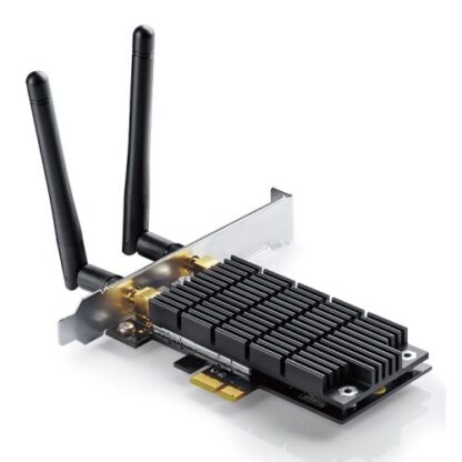 01042024660b45ffde017 TP-LINK (Archer T6E) AC1300 (400+867) Wireless Dual Band PCI Express Adapter, 2 Antennas - Black Antler