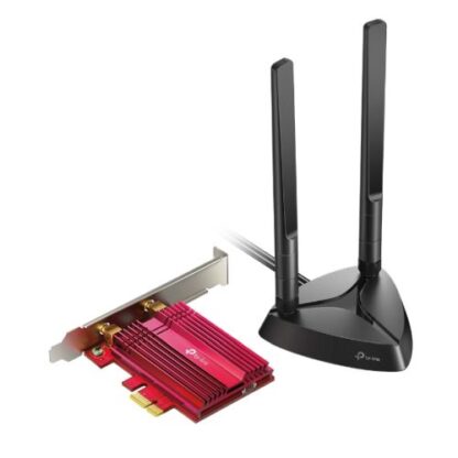 01042024660b4600b70c4 TP-LINK (Archer TX3000E) AX3000 (574+2402) Wireless Dual Band PCI Express Wi-Fi 6 Adapter, Bluetooth 5.0, WPA3, Magnetized Base - Black Antler