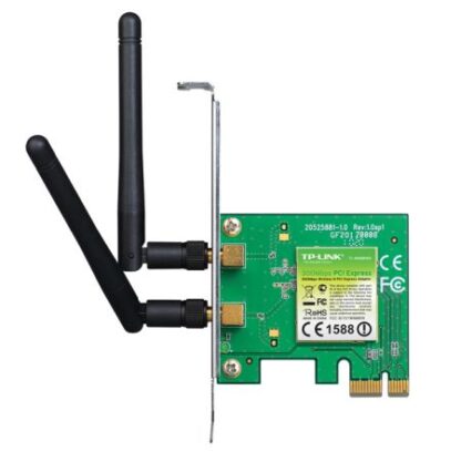 01042024660b4602e2267 TP-LINK (TL-WN881ND) 300Mbps Wireless N PCI Express Adapter, 2 Detachable Antennas, Low Profile Bracket - Black Antler