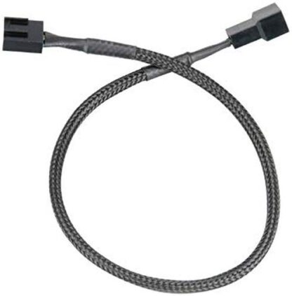 01042024660b464231d0f Akasa PWM Fan Extension Cable, 30cm - Black Antler