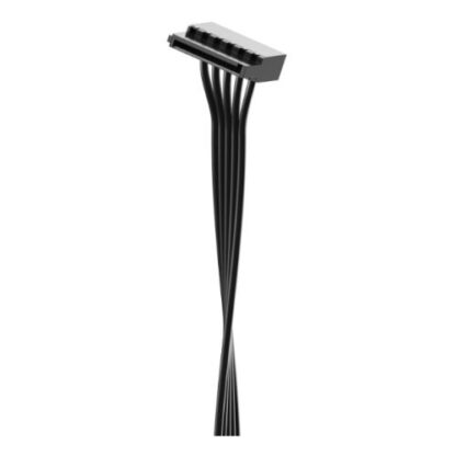 01042024660b46443834b Fractal Design SATA x4 Modular Flat UltraFlex Cable for Fractal ION Series PSUs, 1x 400mm, 3x 150mm - Black Antler