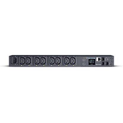 01042024660b46a35d127 CyberPower PDU41004 Switched Power Distribution Unit, 1U Rackmount, 1x IEC C14 Input, 8 Outlets, Real-Time Local/Remote Monitoring & Switching, LCD Display - Black Antler
