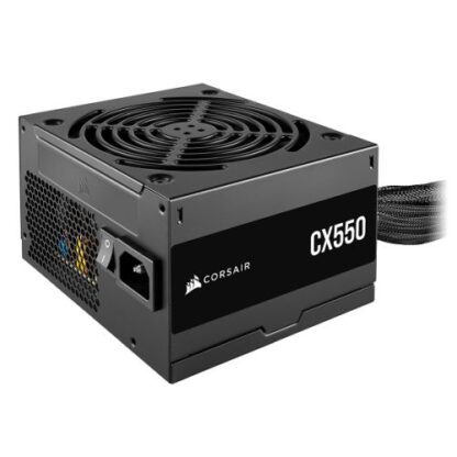 01042024660b4856d2736 Corsair 550W CX550 PSU, Fully Wired, 80+ Bronze, Thermally Controlled Fan - Black Antler
