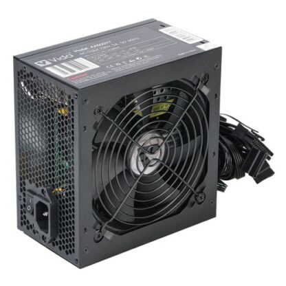 01042024660b497043b1b Vida Lite 500W ATX PSU, Fluid Dynamic Ultra-Quiet Fan, Flat Black Cables, Power Lead Not Included, Black - Black Antler