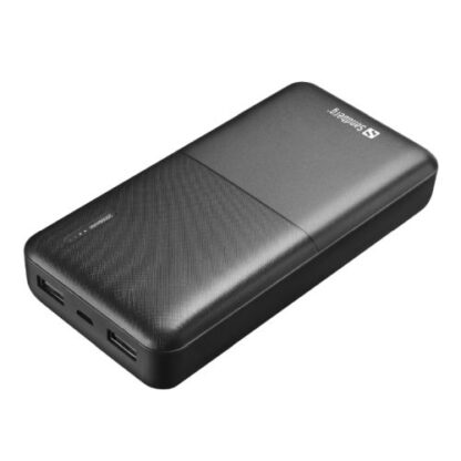 01042024660b497891ad9 Sandberg Powerbank 20000, 20,000mAh, 2 x USB-A, 5 Year Warranty - Black Antler