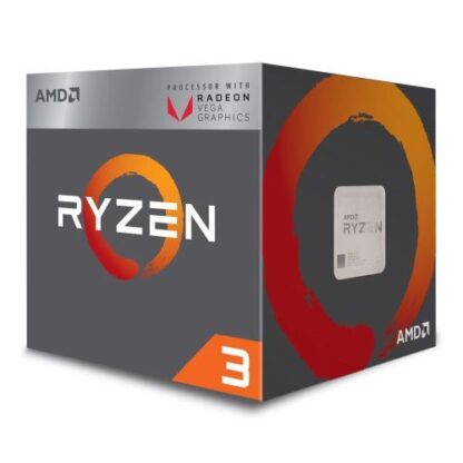 02042024660b4aa515bee AMD Ryzen 3 3200G CPU with Wraith Stealth Cooler, Quad Core, AM4, 3.6GHz (4.0 Turbo), 65W, 12nm, 3rd Gen, VEGA 8 Graphics, Picasso - Black Antler