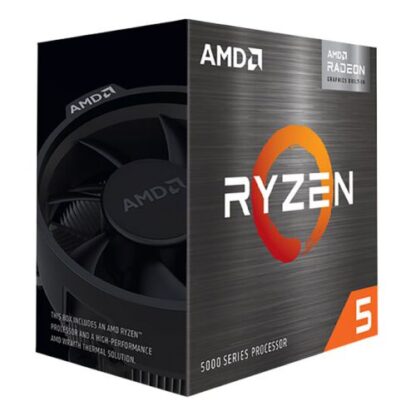 02042024660b4aa732c57 AMD Ryzen 5 5500GT CPU with Wraith Stealth Cooler, AM4, 3.6GHz (4.4 Turbo), 6-Core, 65W, 19MB Cache, 7nm, 5th Gen, Radeon Graphics - Black Antler