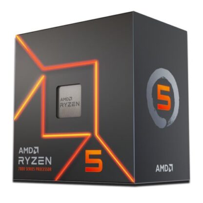 02042024660b4b96a85aa AMD Ryzen 5 7600 CPU w/ Wraith Stealth Cooler, AM5, 3.8GHz (5.1 Turbo), 6-Core, 65W, 38MB Cache, 5nm, 7th Gen, Radeon Graphics - Black Antler